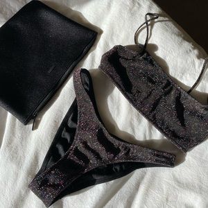 Triangl Swimwear Marina Mica Black Sparkle Bikini